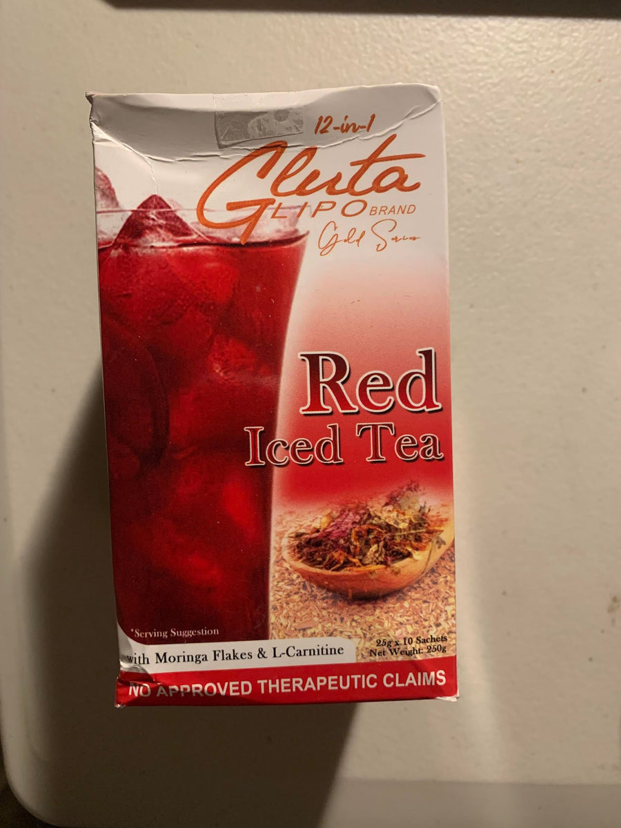 GlutaLipo 12in1 Gold Series Red Iced Tea. PinoyAko Shoppe