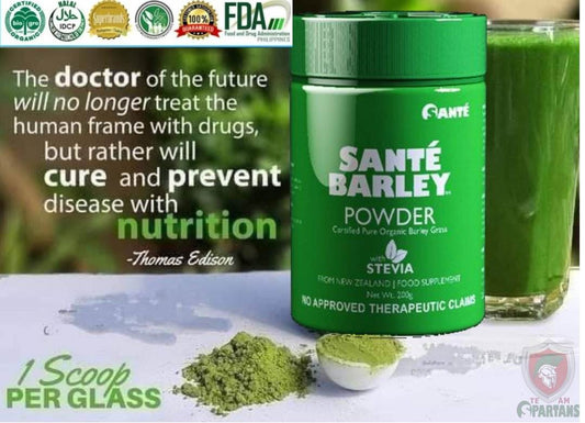 Prevention is Better than Cure with Sante Barley Pure Barley Grass Powder