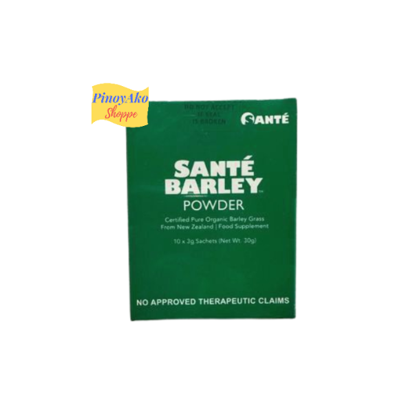 Sante Barley Pure Barley Grass Powder Juice- Small box(10sachets x 3g each)