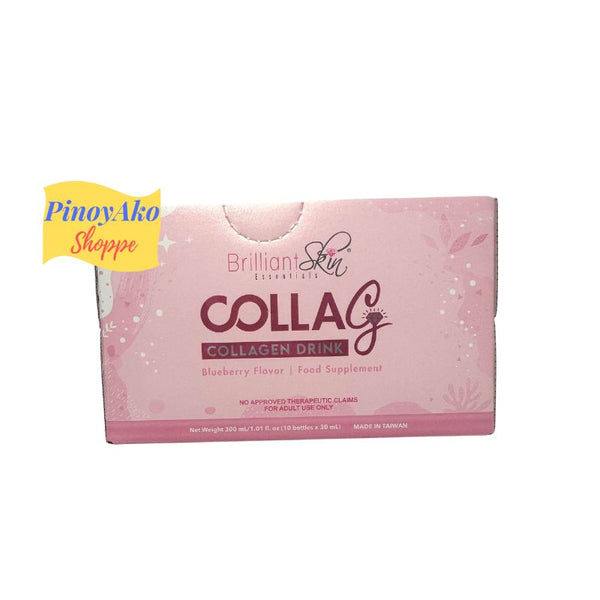 Brilliant Skin Essentials Colla G Collagen Drink -Blueberry Flavor 10bottles. x 30mL