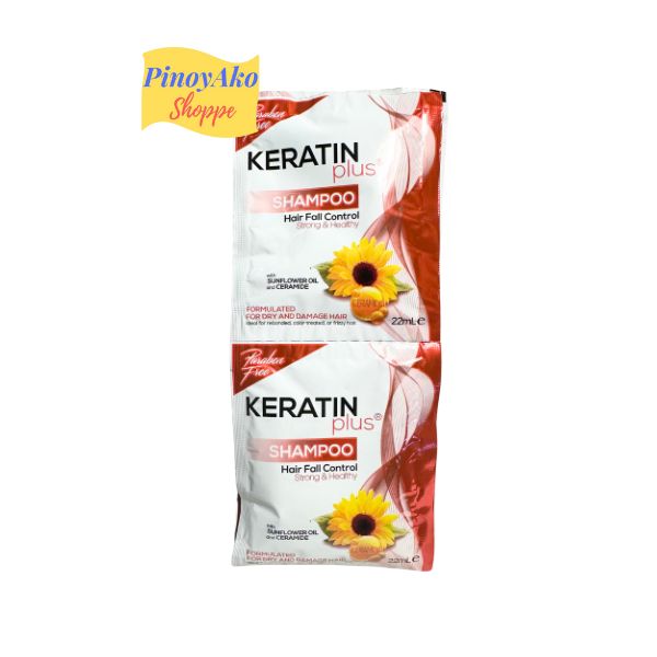 KERATIN Plus SHAMPOO. Hair Fall Control 12 sachets – PinoyAko Shoppe LLC