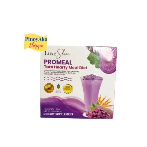 Luxe Slim Promeal Taro Hearty Meal Juice. 10 sachets