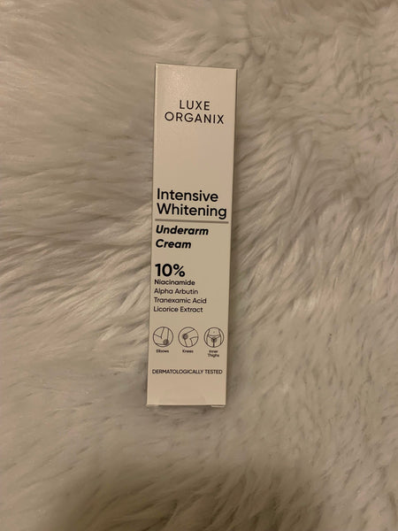 Luxe Organix Intensive Whitening Underarm Cream 10% Niacinamide 30g. Made in Korea.