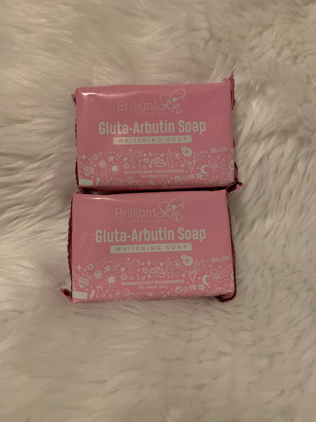 Brilliant Skin Essentials Gluta-Arbutin Soap Whitening soap. 135g 2pcs