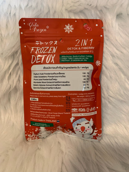 Frozen Detox 2 in 1 Detox & Fiberry 60capsules Authentic