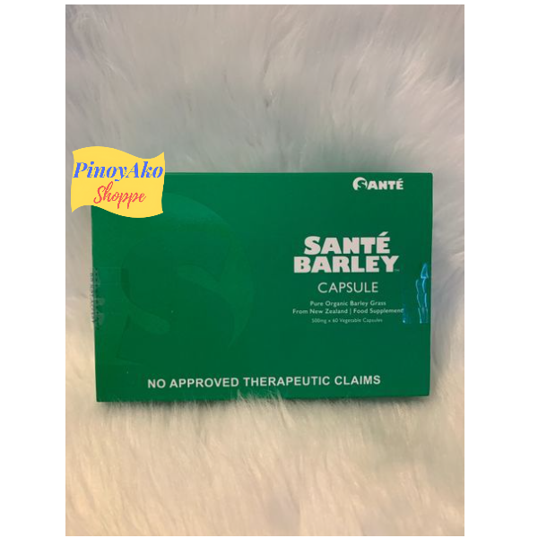 Sante Barley Pure Organic Barley Grass Capsule 60caps. Authorized Franchisee