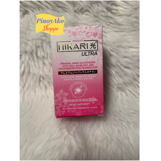 Beauty&U International Ultra Hikari Premium Japan Glutathione With Oral Sunblock Technology 60capsules